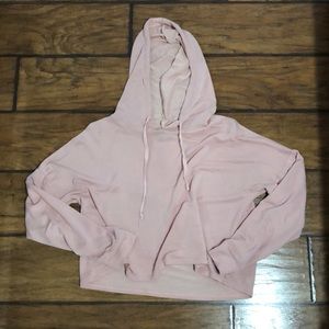 Loose-fitted, cropped hoodie